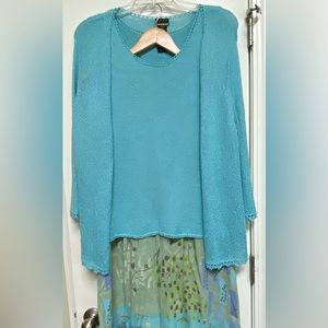Sigrid Olsen 3 Piece Skirt, Tank top & Sweater